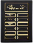 Black Perpetual Award Plaque with Piano Finish