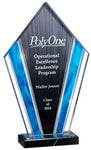 Blue Deco Tower Acrylic Award