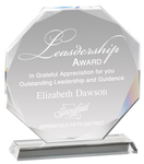 Elegant Crystal Octagon Award
