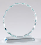 Facet Glass Circle Award Trophy
