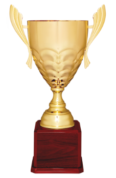 Large Gold Metal Cup Trophy Award