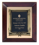 Gold Award Plaque with Cherry Finish 12 x 15"